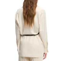 CHCH Women Elegant Solid Blouse Spring Summer Casual Long Sleeve V Neck Loose Shirt Office Lady Tunics Fashion Tops 2025 - Image 6