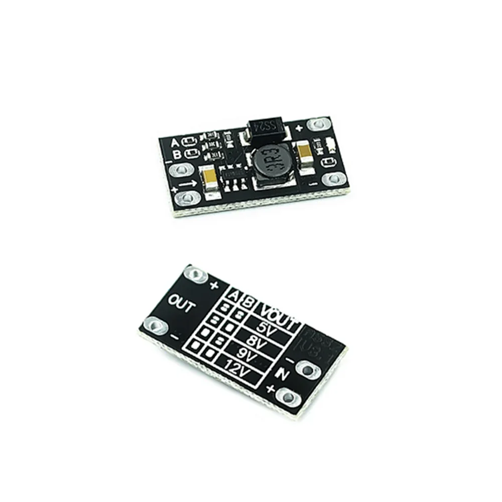 1 adet Mini DC-DC Boost yükseltmeli dönüştürücü devre kartı modülü 3.7V için 12V voltaj regülatörü PCB kartı devre kartı modülü lityum pil Boost