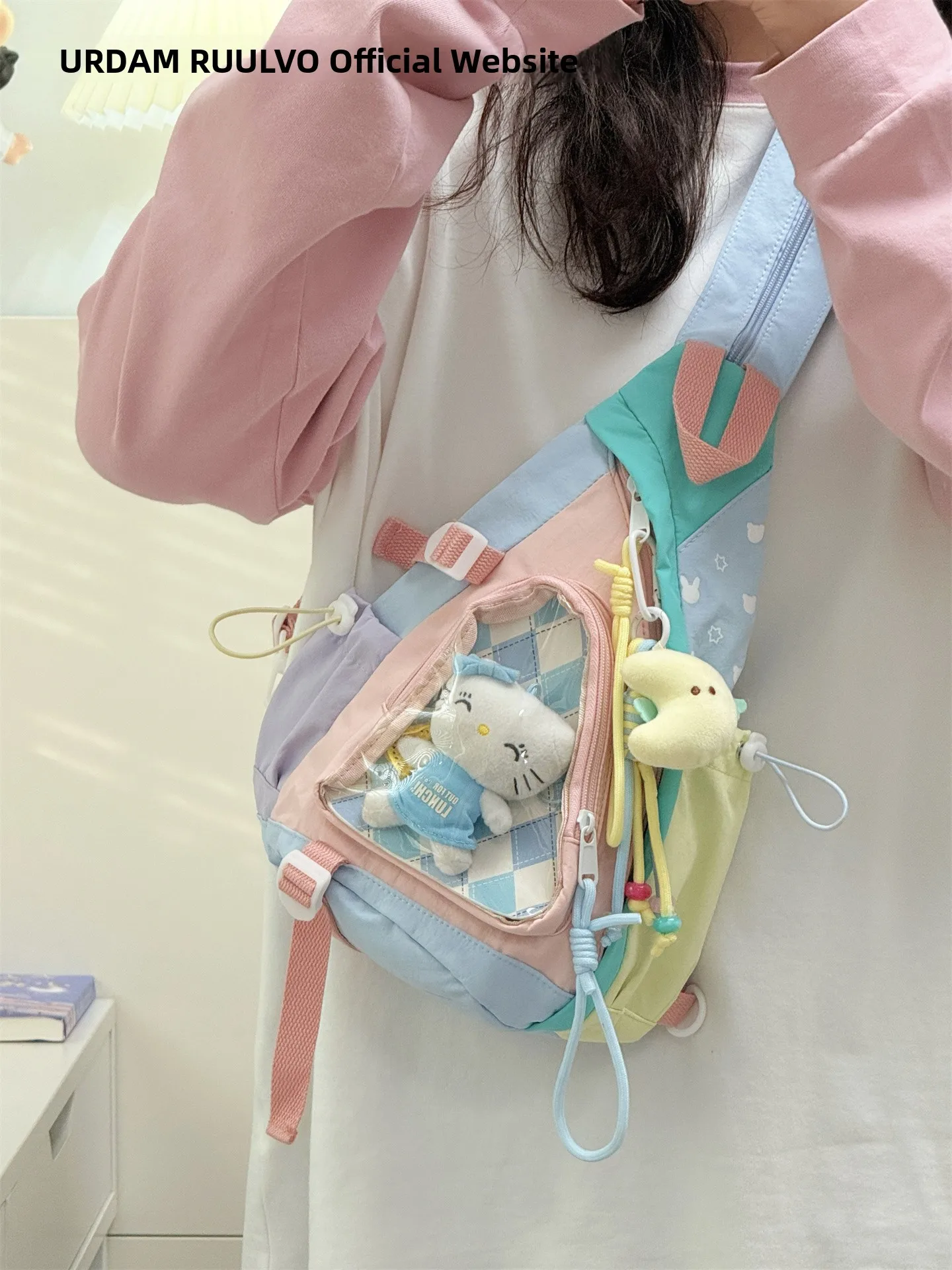 ur-dopane-color-blo-commuter-women's-casual-crossbody-oulder-bag-2025-new-sle-nylon-material-zipper-closure