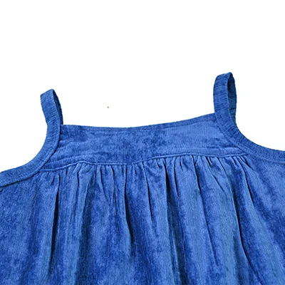 Herbst-Winter Blaues Chenille-Kinderbekleidungsset für Jungen und Mädchen Geschwister-Outfits Modische Kinderkleidung – Detail 18