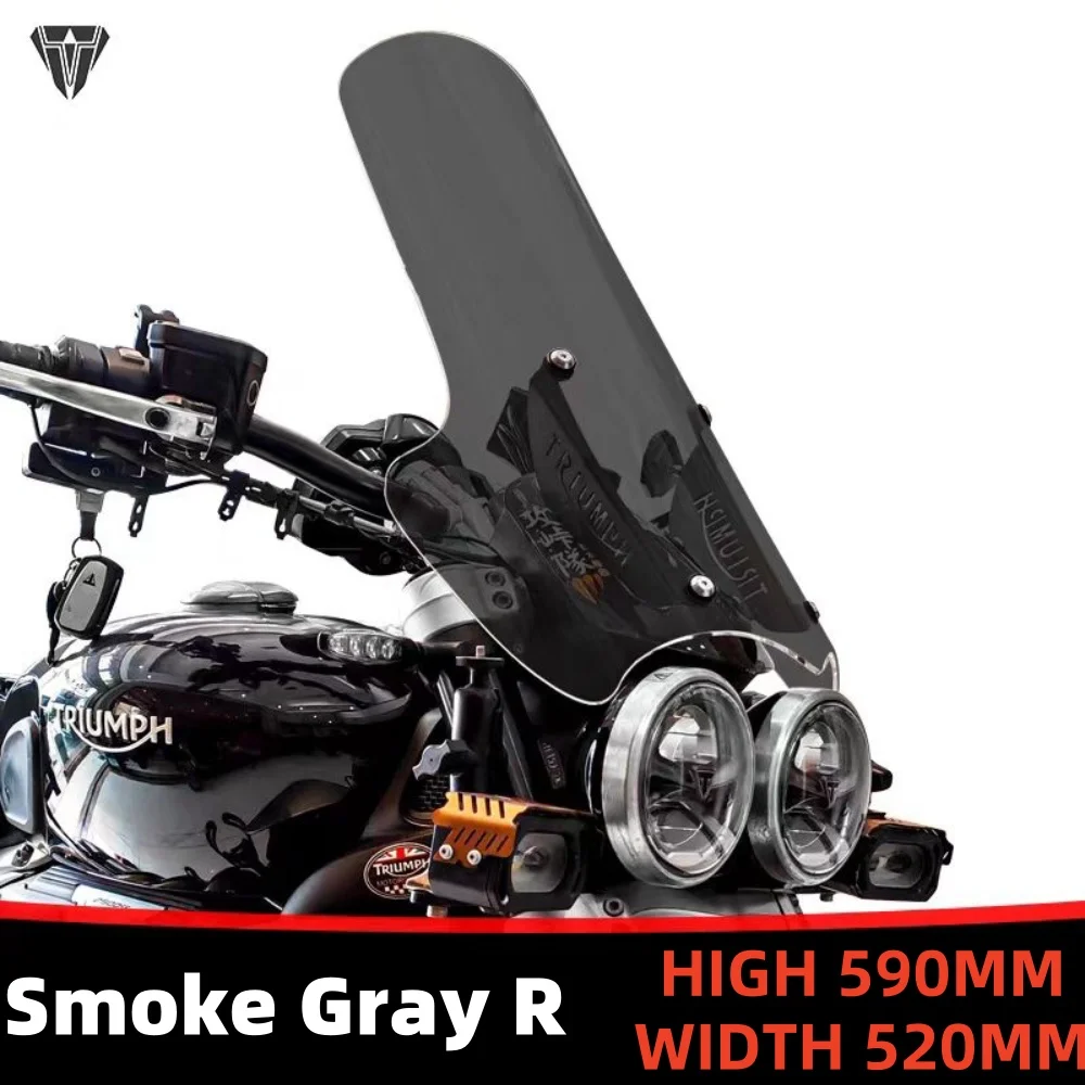 FOR Triumph Rocket 3 GT R Raise The Windshield Front Windshield Modified Custom Windshield Widened Windshield Accessories