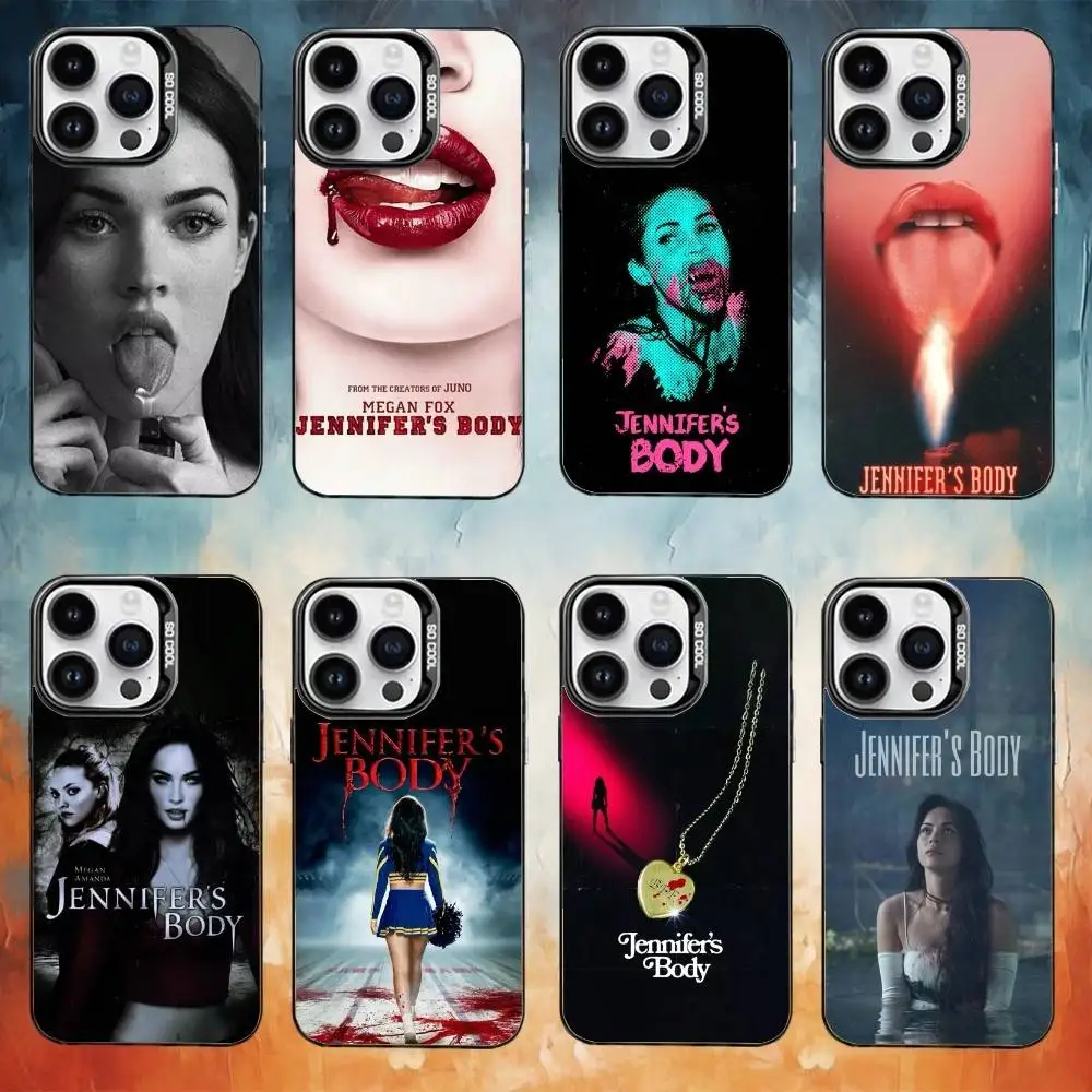 

Pop Movie Jennifer Body Phone Case For iPhone 17 16 15 14 13 12 11 Pro Max Plus Silver candy Matte Cover