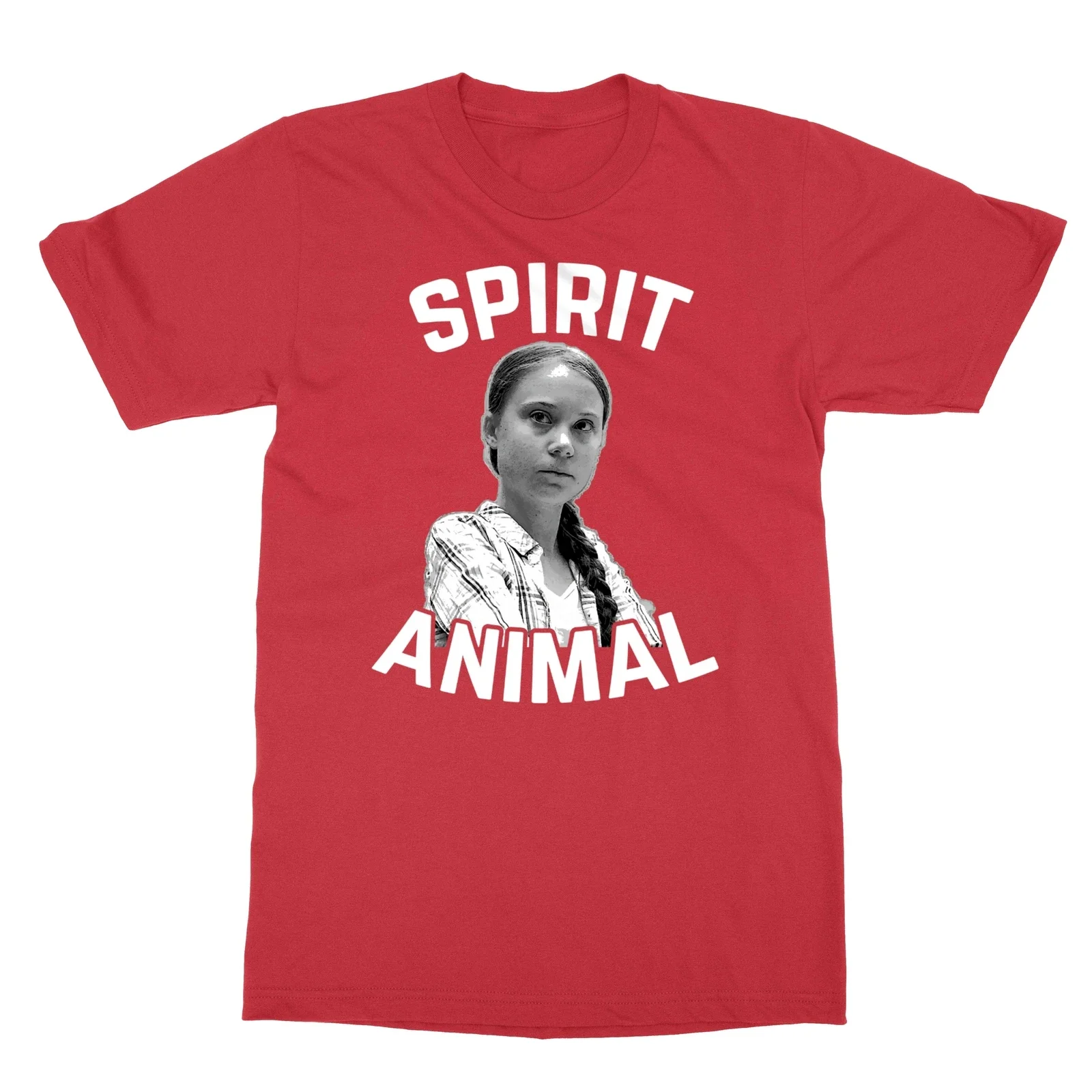 Greta Thunberg Climate Change Activist Spirit Animal Men''s T-Shirt