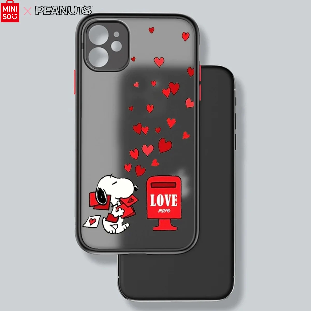 Miniso X PEANUTS Snoopy Phone Case Case For IPhone 16 15 14 13 12 11 Pro Max Mini XS X XR Plus Soft Angel Eyes Cover