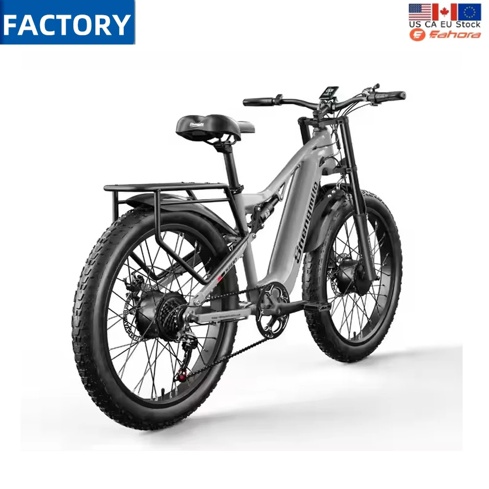 Hot S600 Adult 2000W Men's E-Mountain ebike with Two Motors, 48V17.5AH840WH Battery,26 Inch Wide Tyre Men's Electric Bike