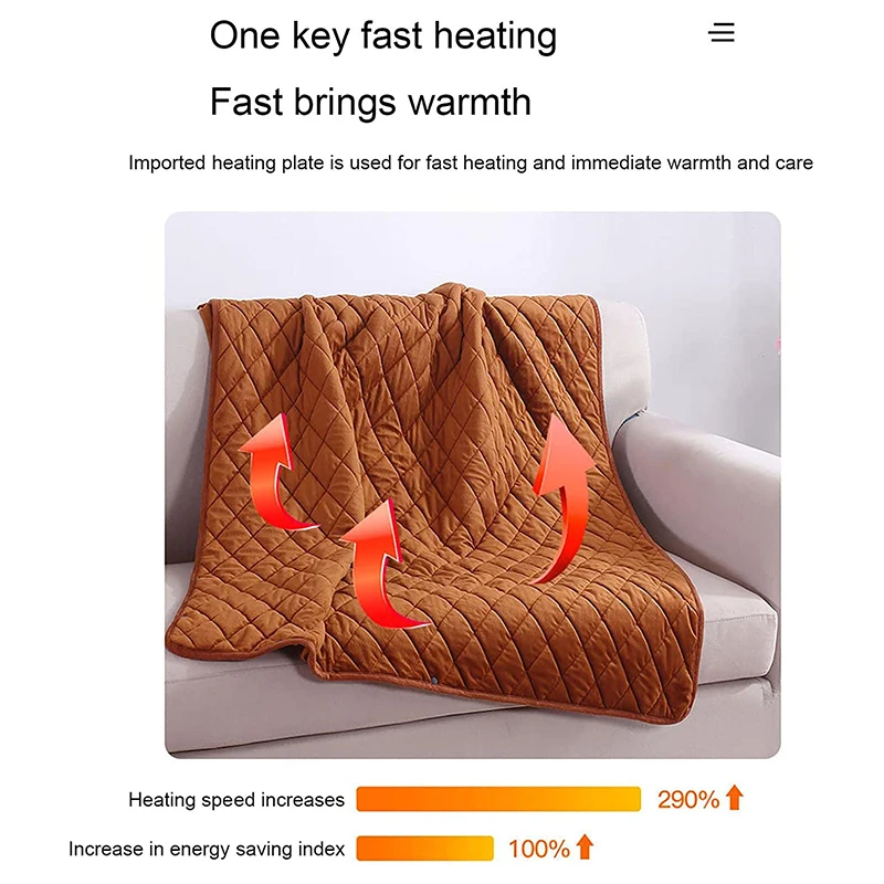 USB Electric Blanket Multi-Function Shawl Warmer 5V Low Voltage Electric Blanket Outdoor