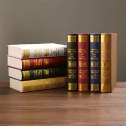 Creative European Retro Fake Book Box Vintage Antique Imitation Notebook Model for Club Hotel Living Room Decor J11 22