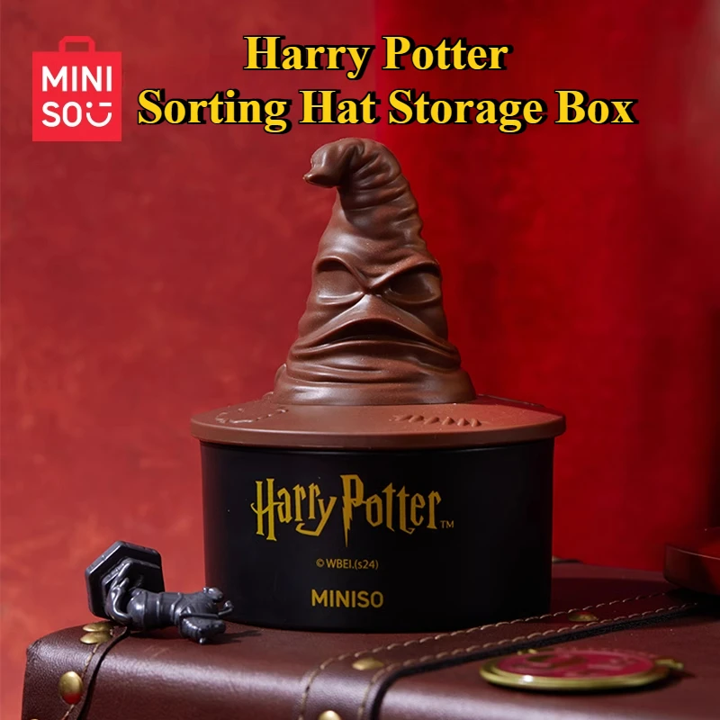 MINISO HarryS PotterS Peripheral Sorting Hat Storage Box, Convenient Desktop Trash Can Decoration, Birthday Gift for Friends