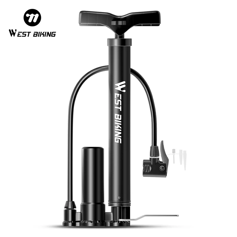 

WEST BIKING Bicycle Air Pump Short High-Pressure Cycling Pump Portable Tire Pump MTB Road Bike Tire Inflator Cycling Accessories