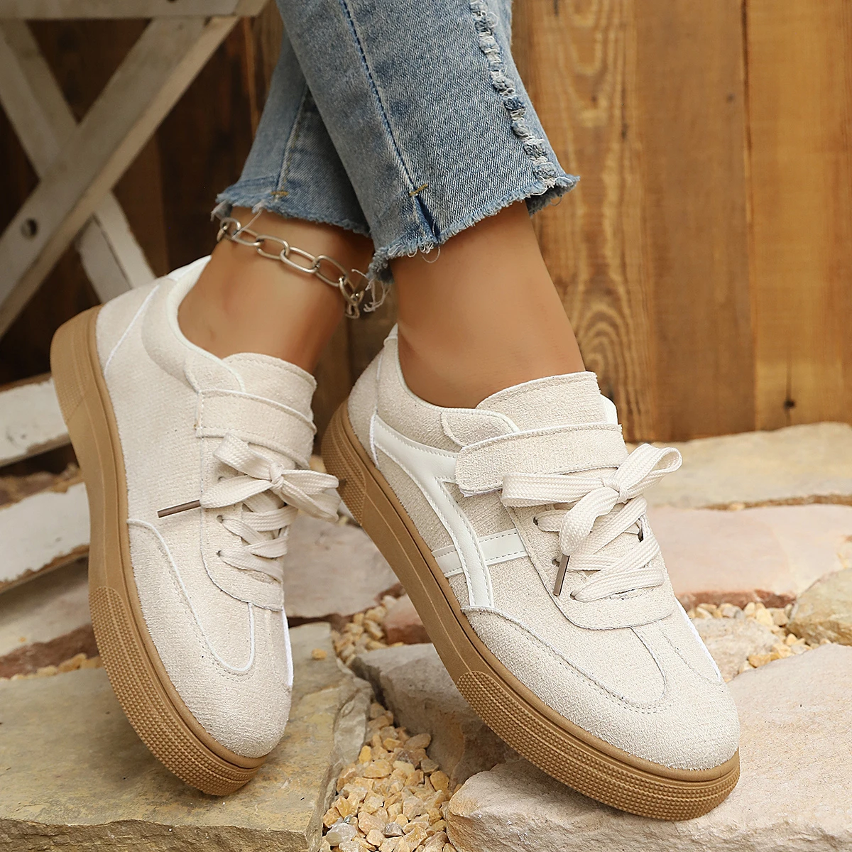 Sepatu Sneakers Wanita Fashion - Women'S Yellow Fashion Sneakers ulasan dan harga