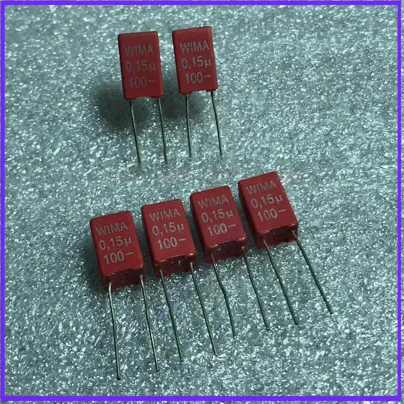 50pcs  Polypropylene Film Capacitor MKS for Audio, WIMA Germany 0.15UF 100V Non-polar