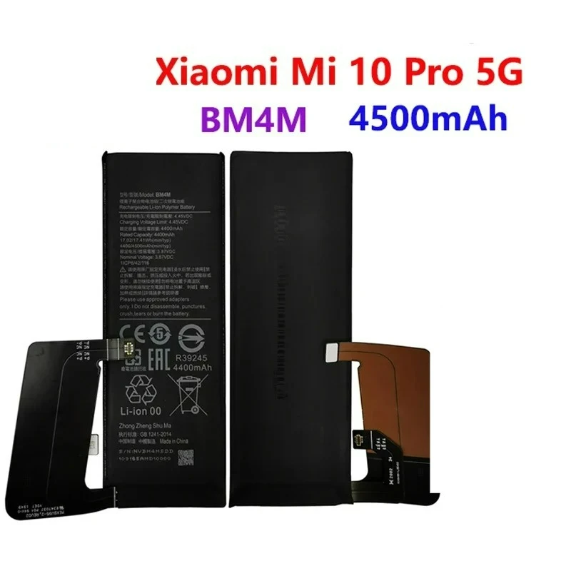 Battery For Xiaomi Mi 10 / Mi 10 Pro 5G Mi10 Pro 5G Version BM4M BM4N Phone Batteries Fast Shipping