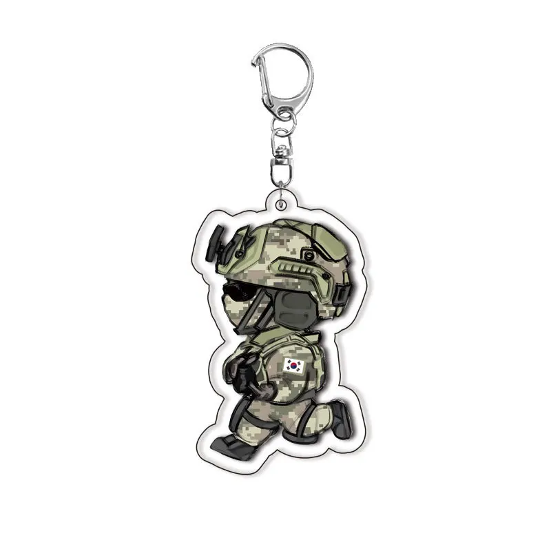 อะนิเมะ Call of Duty คอสเพลย์เครื่องแต่งกายอะคริลิคพวงกุญแจพวงกุญแจ Prop Xmas ของขวัญ