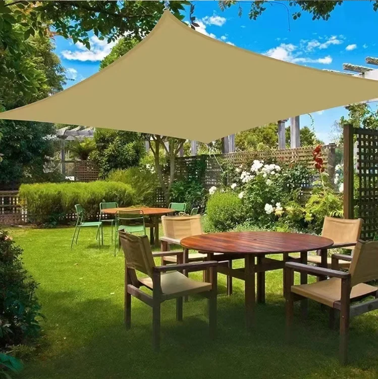 Outdoor Waterproof Sun Shade Sail Net Sunblock Shade Sail for Parking