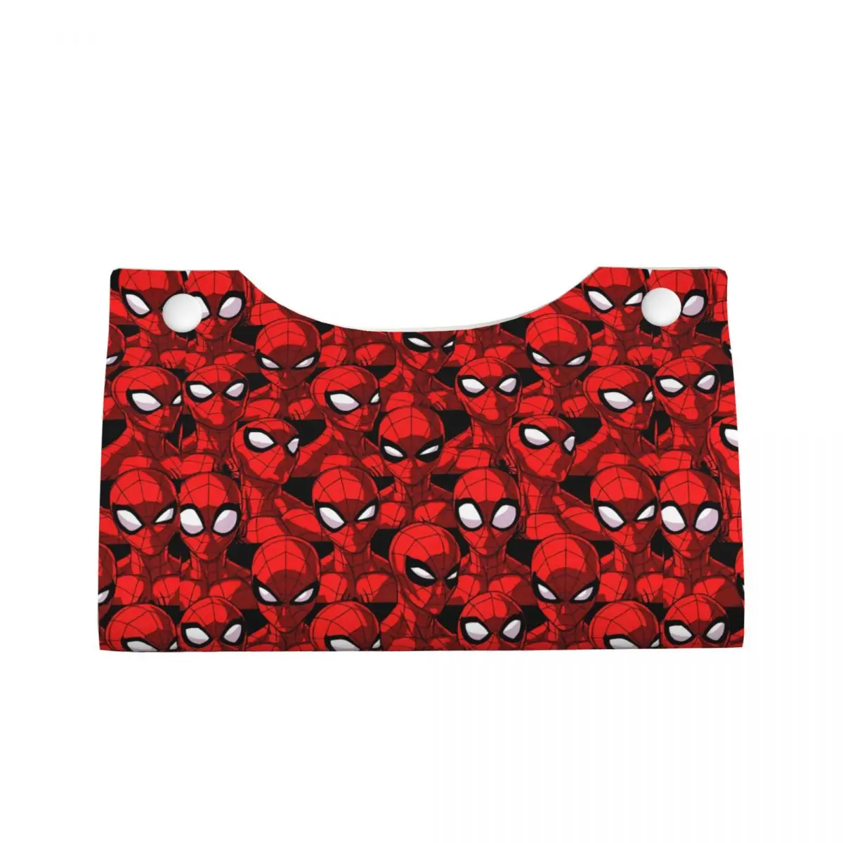 Custom Spiders Facial Tissue Box Cover Rectangular Spider Man PU Leather Tissue Box Holder for Car Office