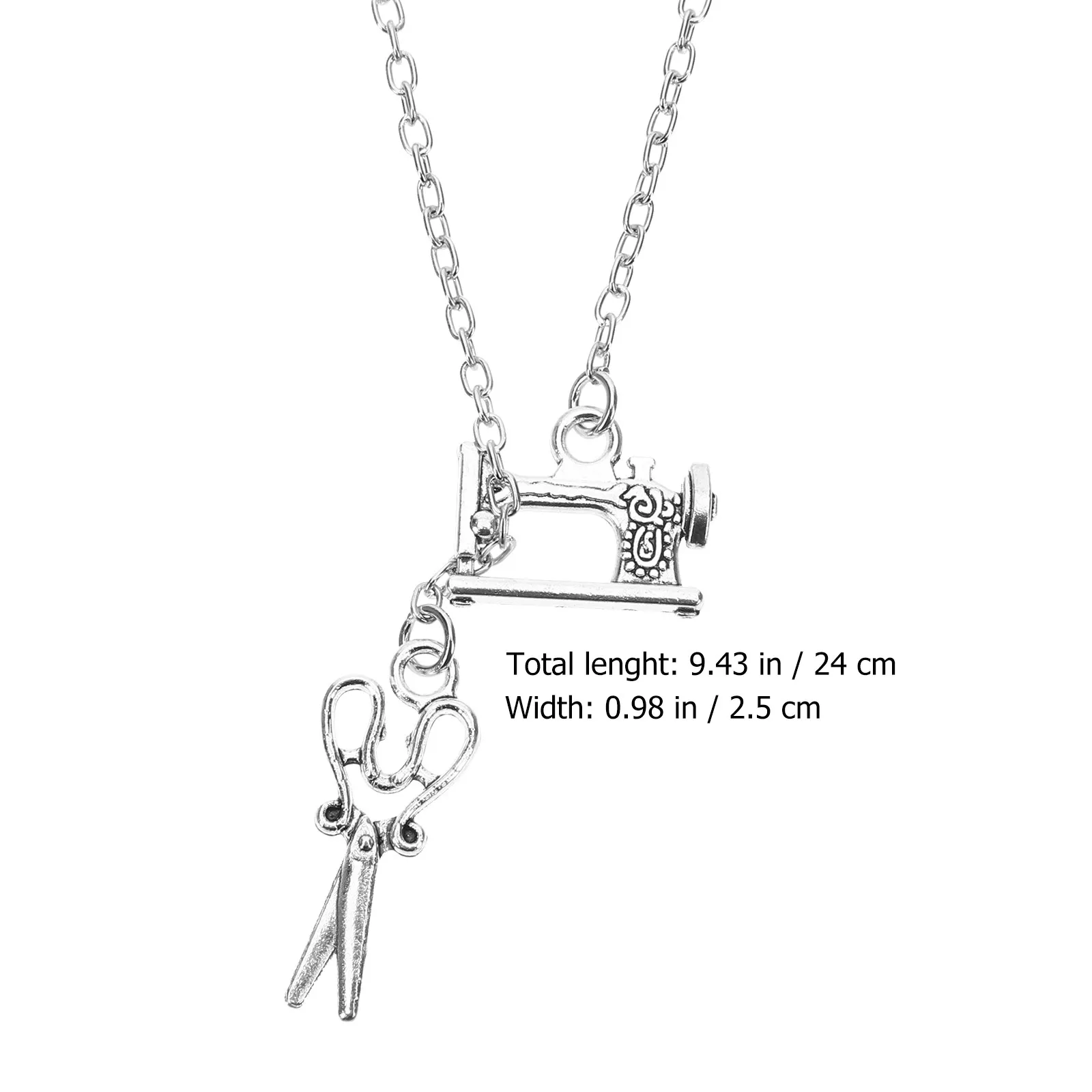Retro Scissors Necklace Creative Pendant Fashion Necklace Sewing Lover Gift Chic Chain Statement Jewelry for Women