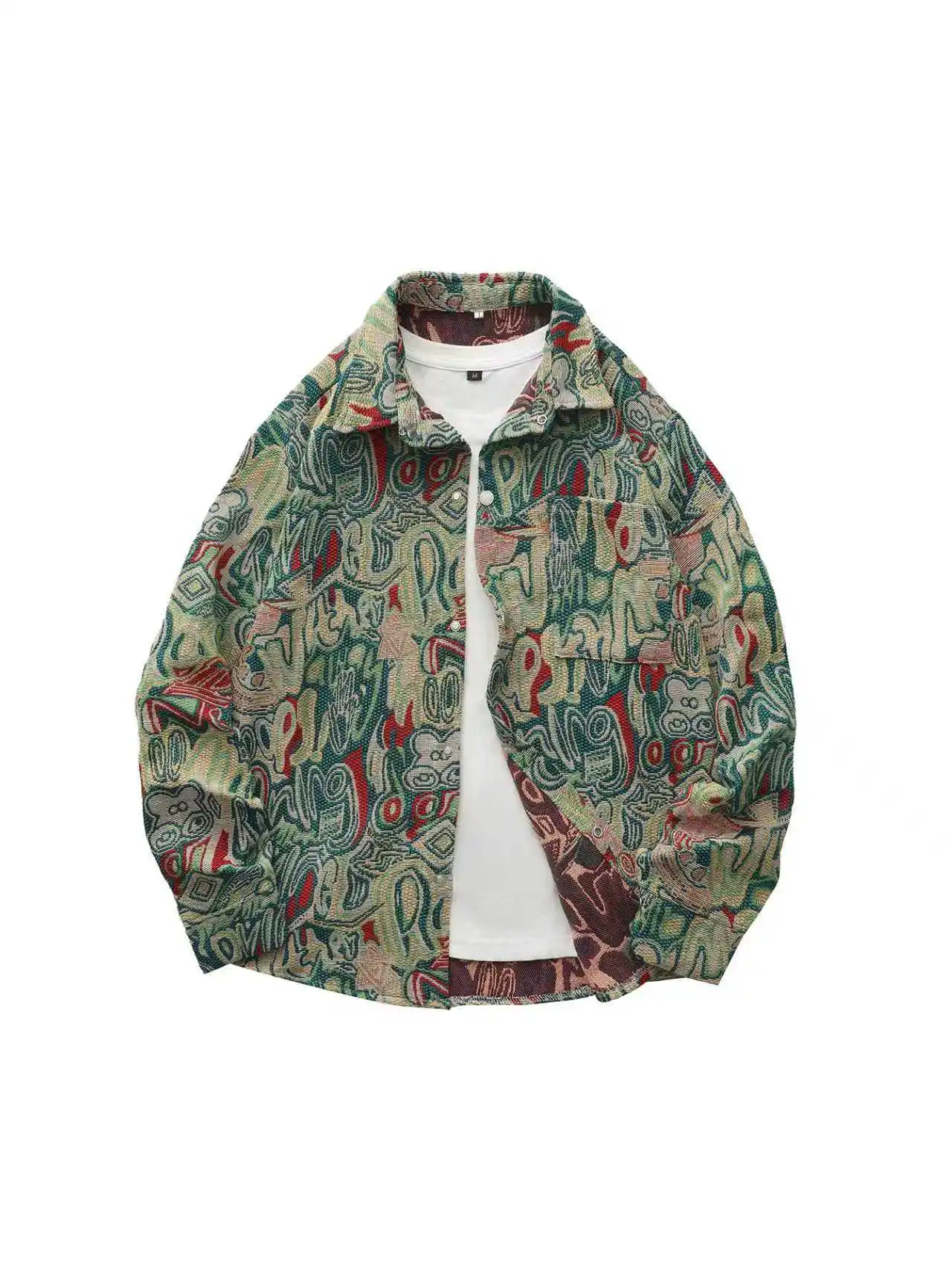 

Новая весенне-осенняя стильная повседневная куртка, Ins High Street, модная мужская нишевая куртка в корейском стиле в этническом стиле