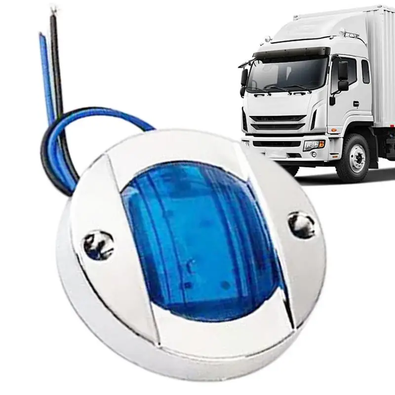 

Car Side Lights High Brightness Truck Marker Lights Vehicle Multipurpose Signal Lights Round Side Lights For Trailers SUVs Van