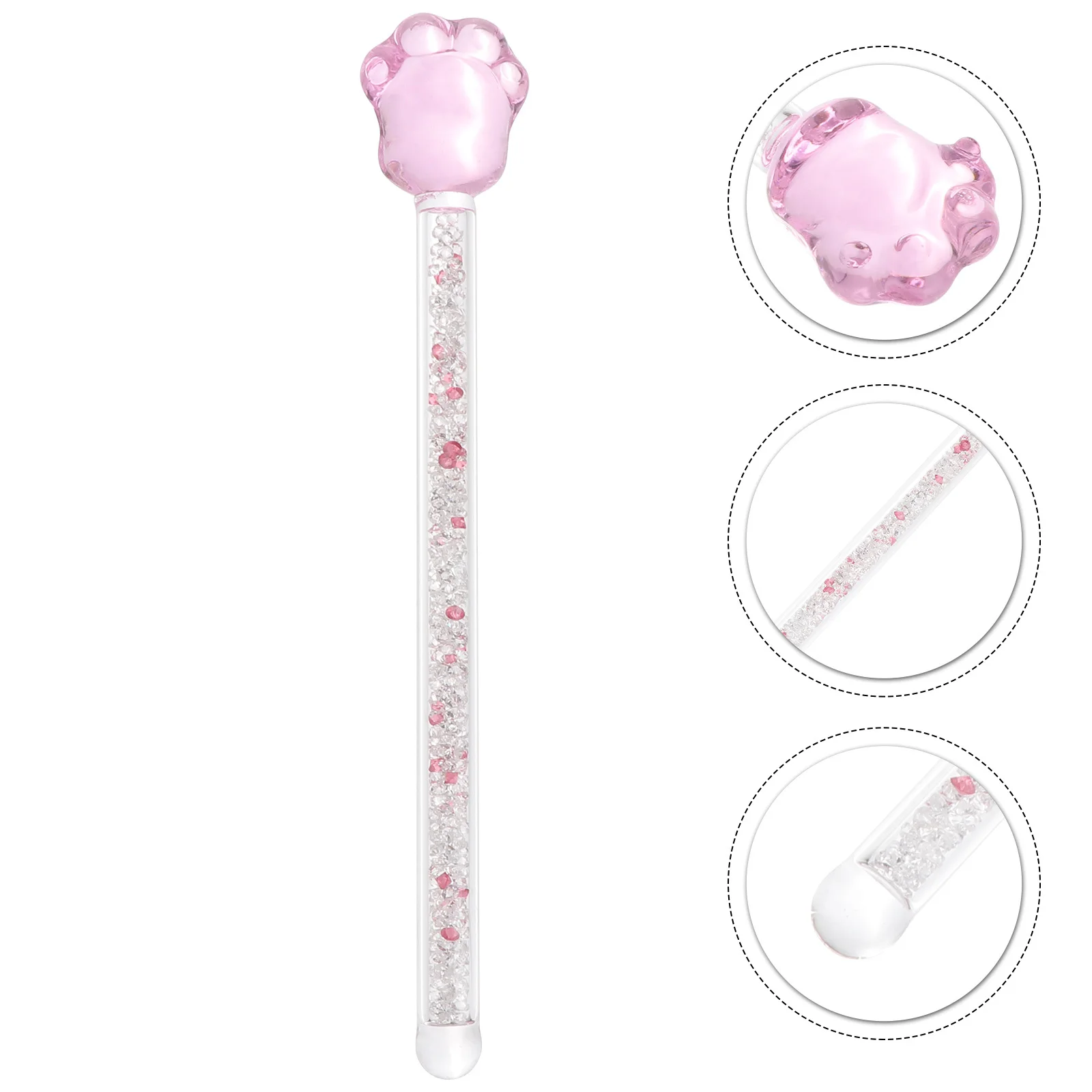 

Round Glass Stirring Rod Hardened Borosilicate for Home Cocktail Mixing Clear Creative Drink Stirrer Swizzle Stick