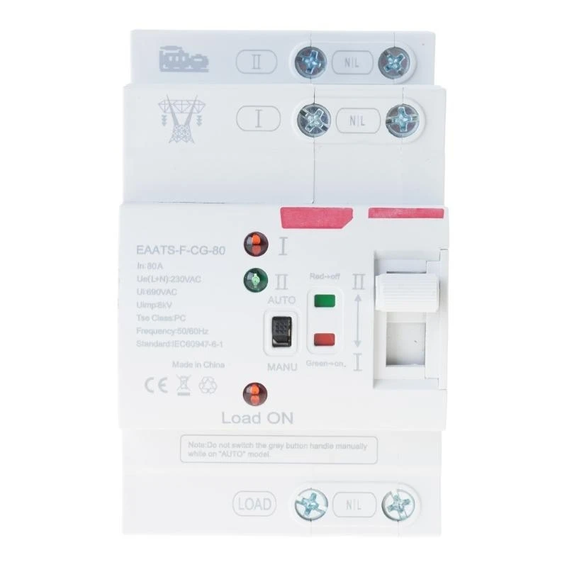 

E15A 2P 110V/220V Double Power Automatic Transfer Switches Uninterrupted Power
