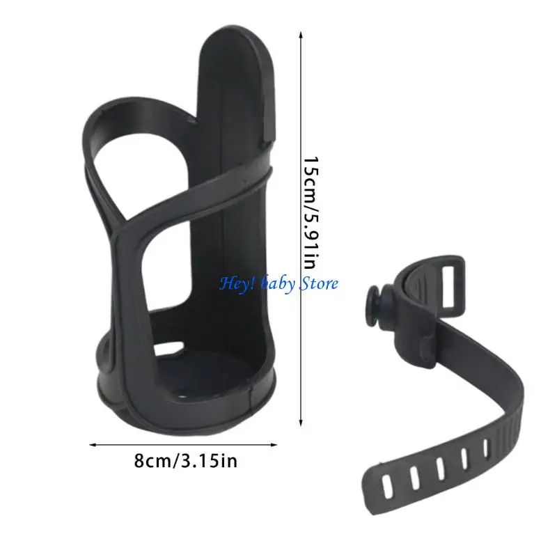 Q1FE Multifunctional Baby Strollers Cup Holder for Pram Pushchair Pram Cart Armrest Mount Water Bottle Organiser Stand