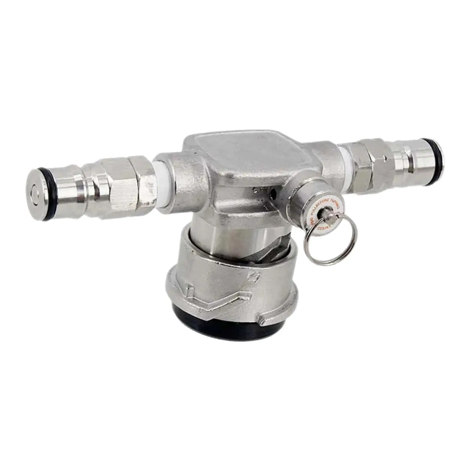 Durable Stainless Steel Keg Dispenser with Ball Lock Post Low Profile Tap Connector for Home Brewing Beer System