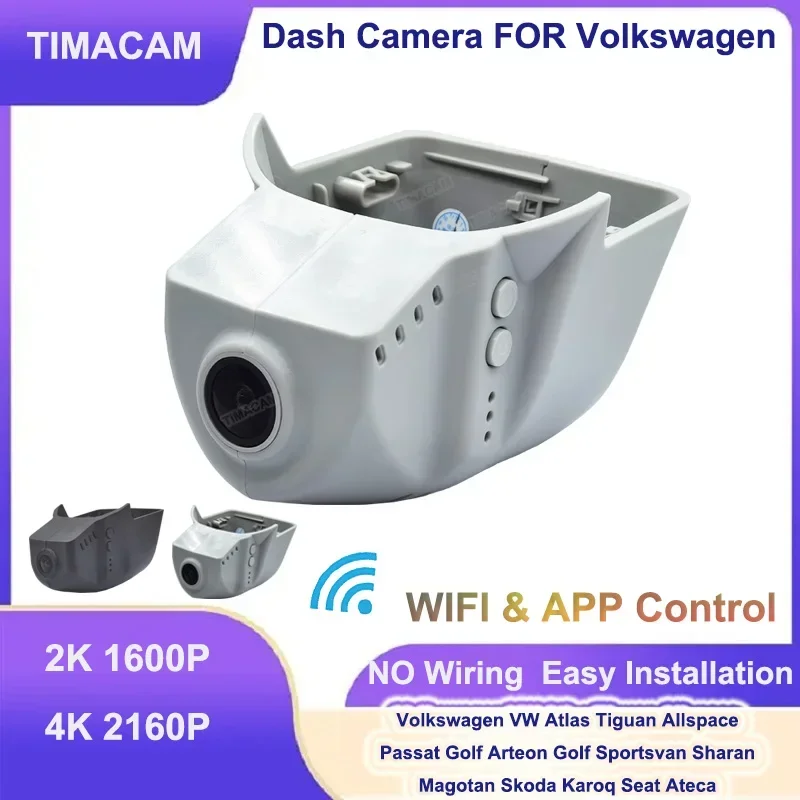 4K 2160P Car Dvr Dash cam for Volkswagen vw Teramont Atlas Tiguan Passat Allspace Golf Arteon Sharan Magotan for Skoda for Seat