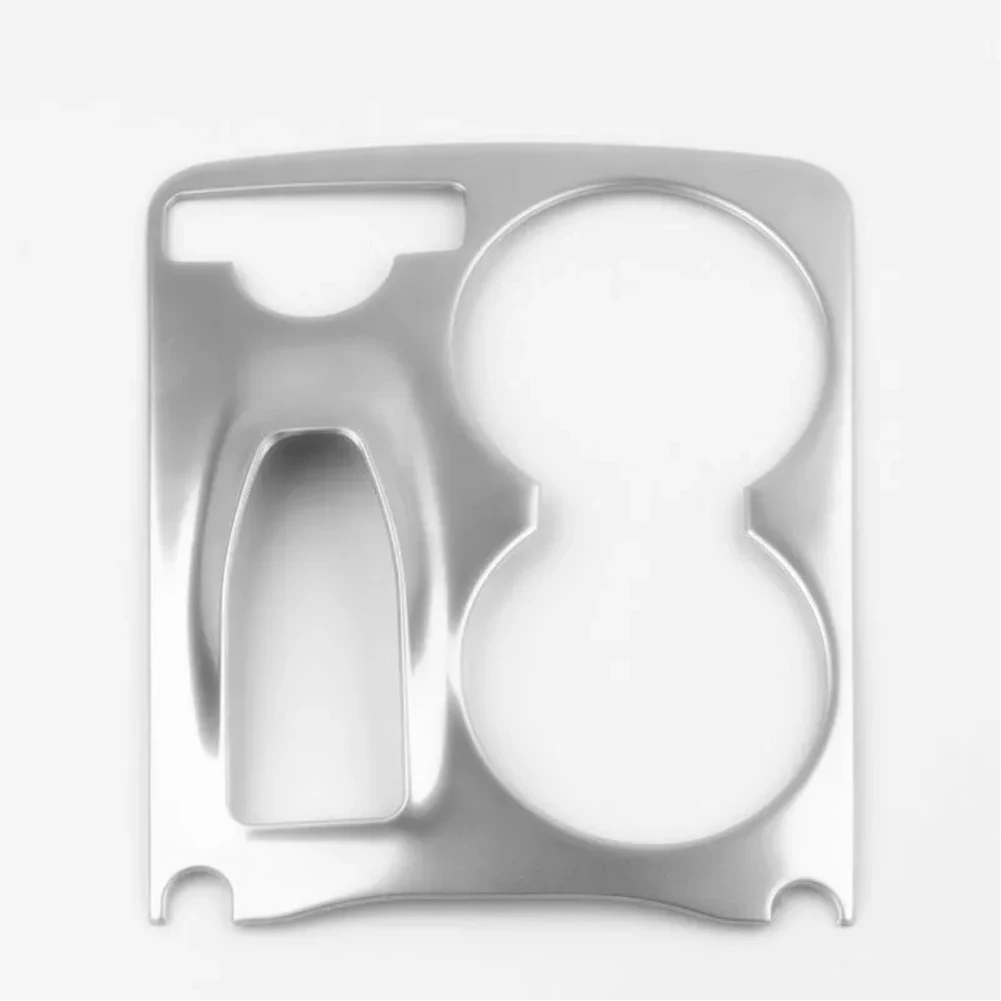 Stylish Cup Holder Frame Cover for Mercedes For Benz GLK X204 2008-2015 Stainless Steel Console Trim with Build