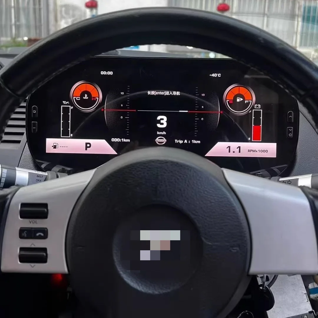 

Цифровая ЖК-панель приборов для Nissan 350Z 370Z 2002-2008: экран одометра, виртуальная приборная панель, спидометр, автомобильная панель управления