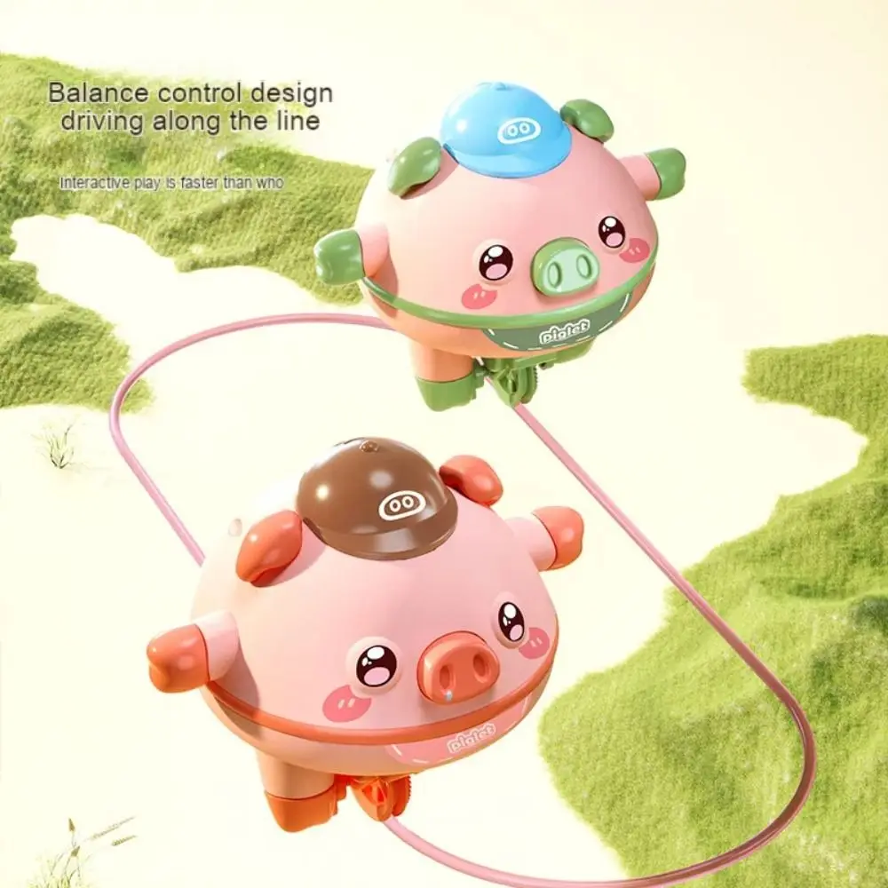 Brain Game Tumbler Balance Pig Tightrope Walking Piglet Unicycle Electric Toy Novelty Lovely Unicycle Balance Pig Toy Kids