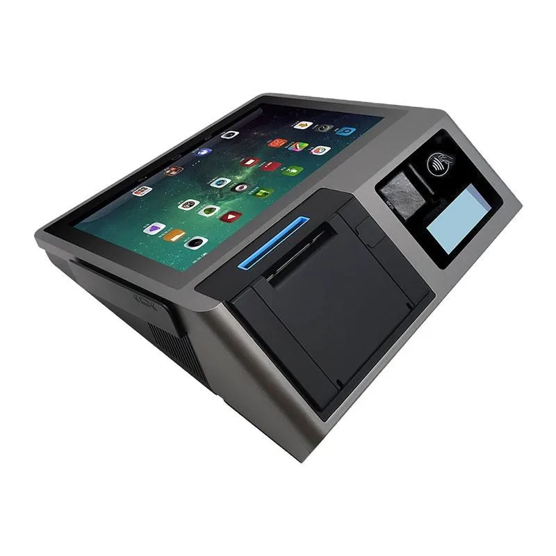 Z100 Desktop Android POS Terminal 10.1 Inch Touch Screen Cash Register with NFC Scanner 58 80mm Thermal Printer