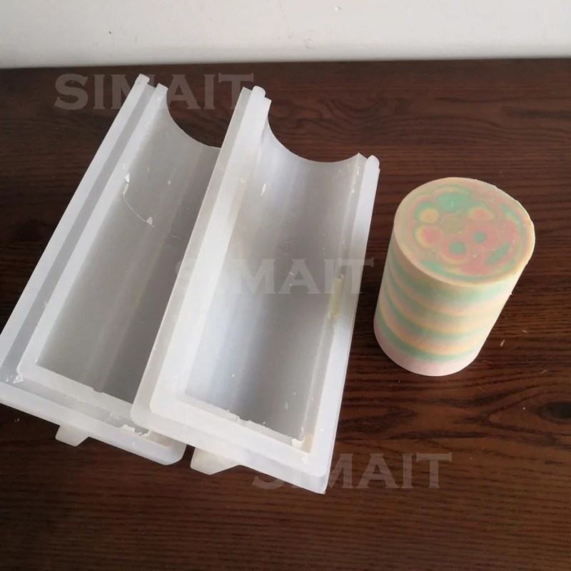 650ML Capacity 7CM Large Plum Blossom, Silicone Handmade Soap Mold, Soap in Soap Long Tube Mold