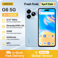 [NEW 5G] UMIDIGI G6 5G Smartphone 5G Android 13 Dimensity 6100+ 6+6GB 128GB 6.57” 90Hz 50MP Ultra-Clear Eye-Care Dual Camera NFC