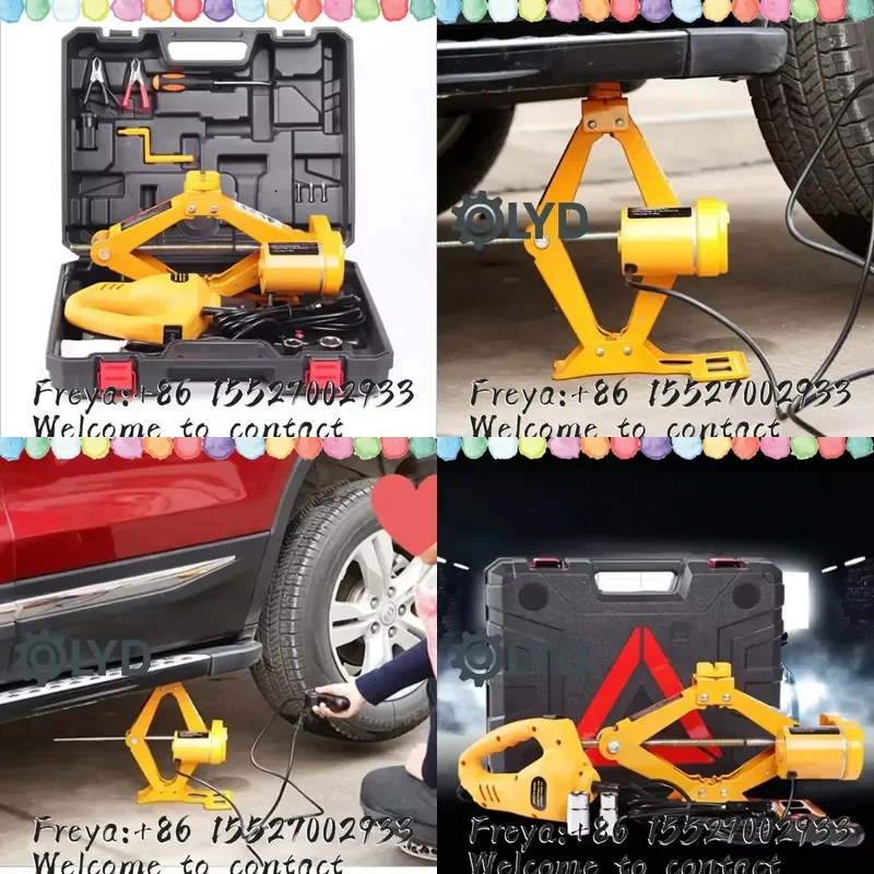 Vehicle Scissor Jack 12v Hydraulic Wrench Electric Hydraulic Jack Repair Lifting Power Tool
