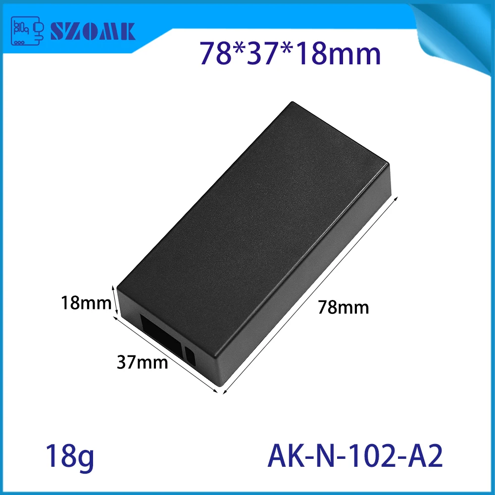 78x37x18mm Industrial Networking Enclosure ABS Adapter Enclosure for Type-C Gigabit SFP Fiber NIC Modbus Gateway Converter Box