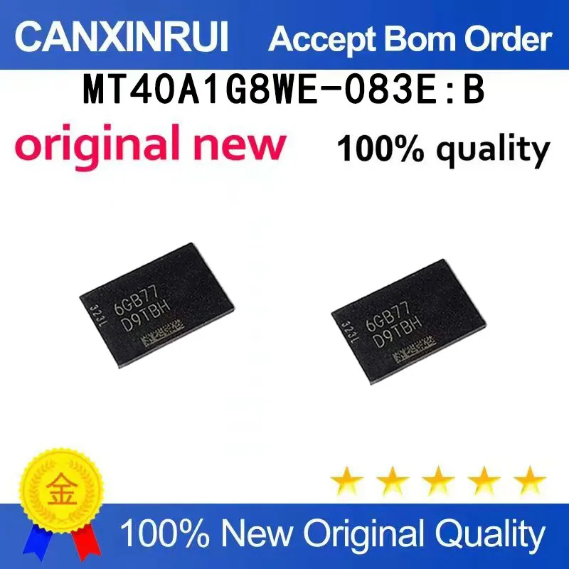 (5pcs-100pcs）Brand new original MT40A1G8WE-083E: B silk screen D9TBH BGA spot chip IC