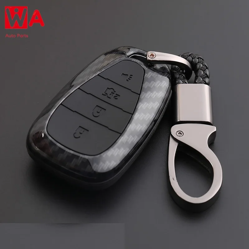 

CARBON FIBER ABS CAR REMOTE KEY BAG HOLDER CASE FOR CHEVROLET MALIBU EQUINOX CRUZE CAMARO 2016 2017 2018 ACCESSORIES