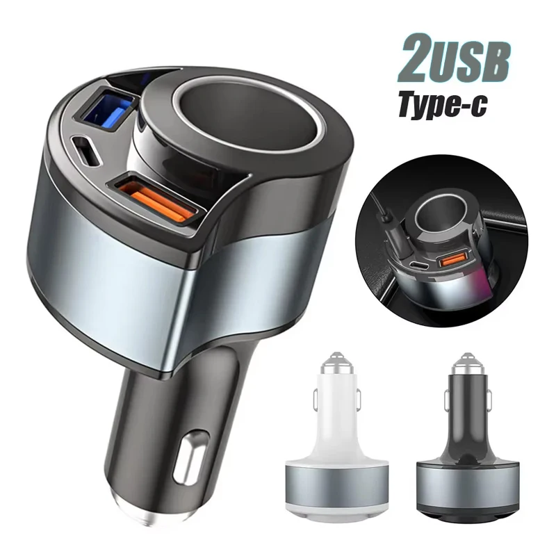 

One for three 5V3A car charger, super fast charge, multi-function flash charge, PD car charger