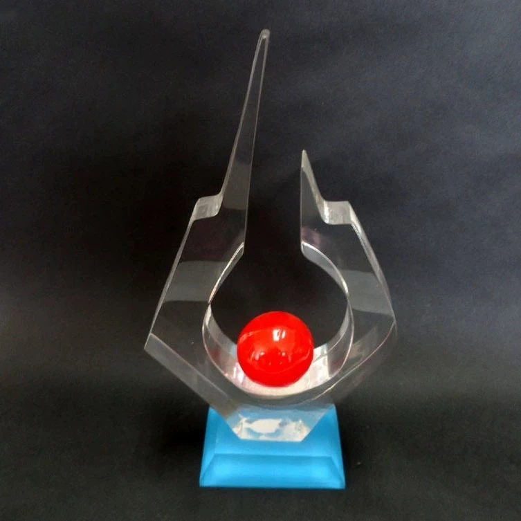 Crystal Trophy Resin Color Printing Medal Annual Meeting Excellent Staff Award Trophy