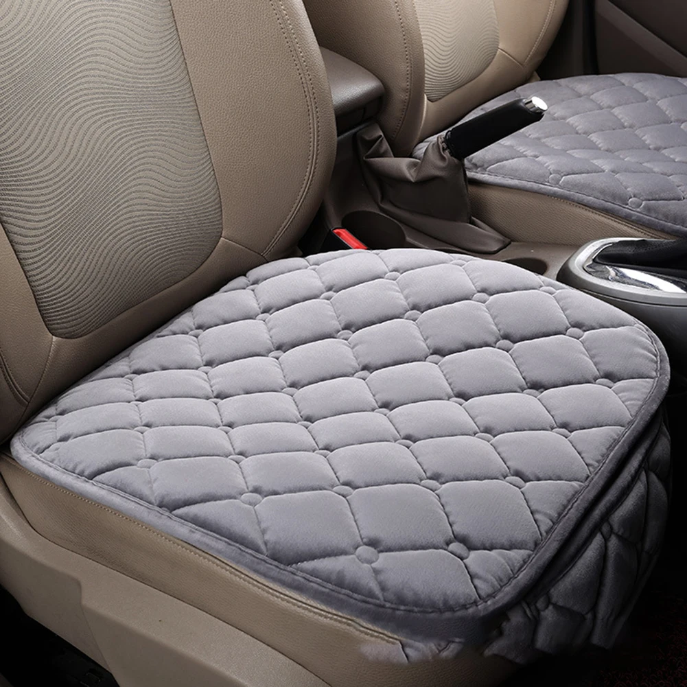 وسادة كرسي السيارة وسادة السيارة سهلة التركيب وسهلة التنظيف من القطيفة المقاومة للانزلاق الدافئة ومقاومة التآكل وإكسسوارات السيارات