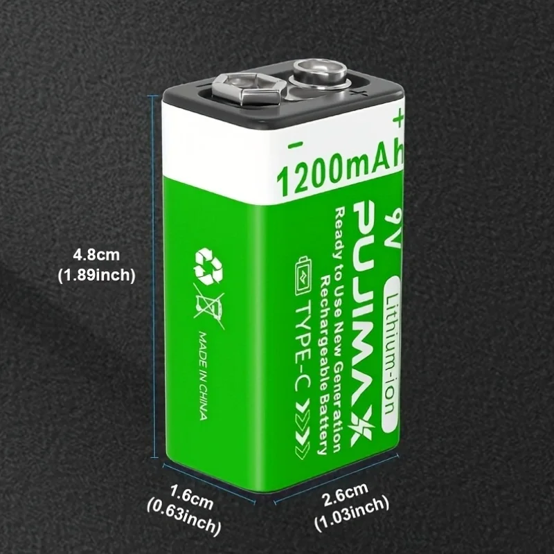 PUJIMAX 8/4pcs 9V 1200mAh rech - огляд і ціна Co Detector Plug
