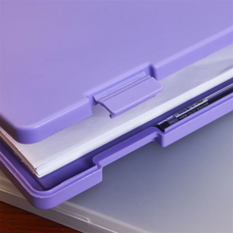 A4 transparent data storage box, folder, large capacity, multifunctional student test paper, book, graduation certificate, archi