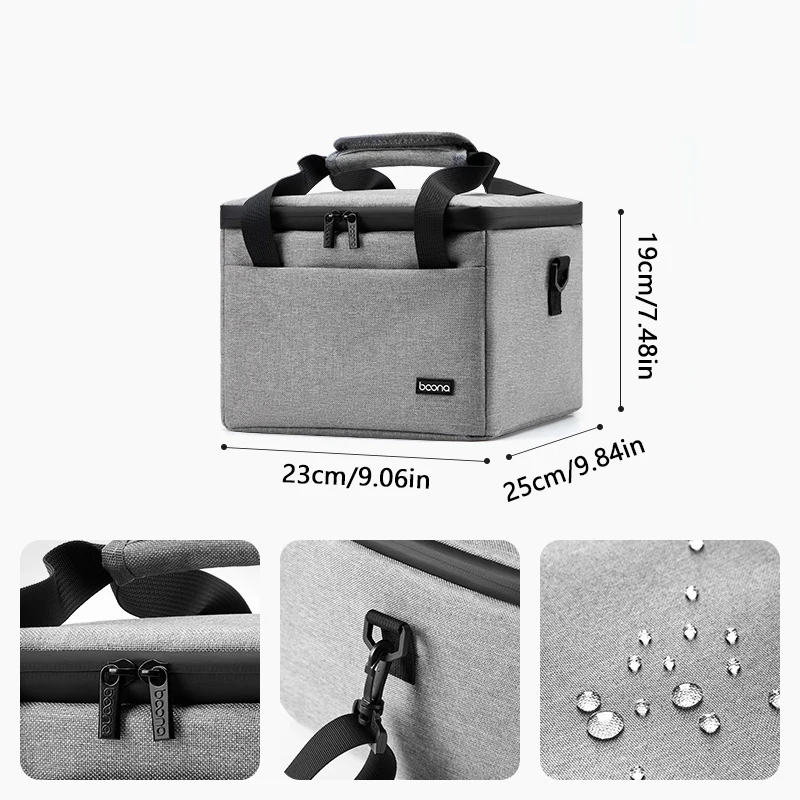 Sac de rangement pour projecteur de film 23x25x19cm, tissu Oxford, étanche, Portable, voyage à domicile, sacs de théâtre en plein air, rangement à domicile