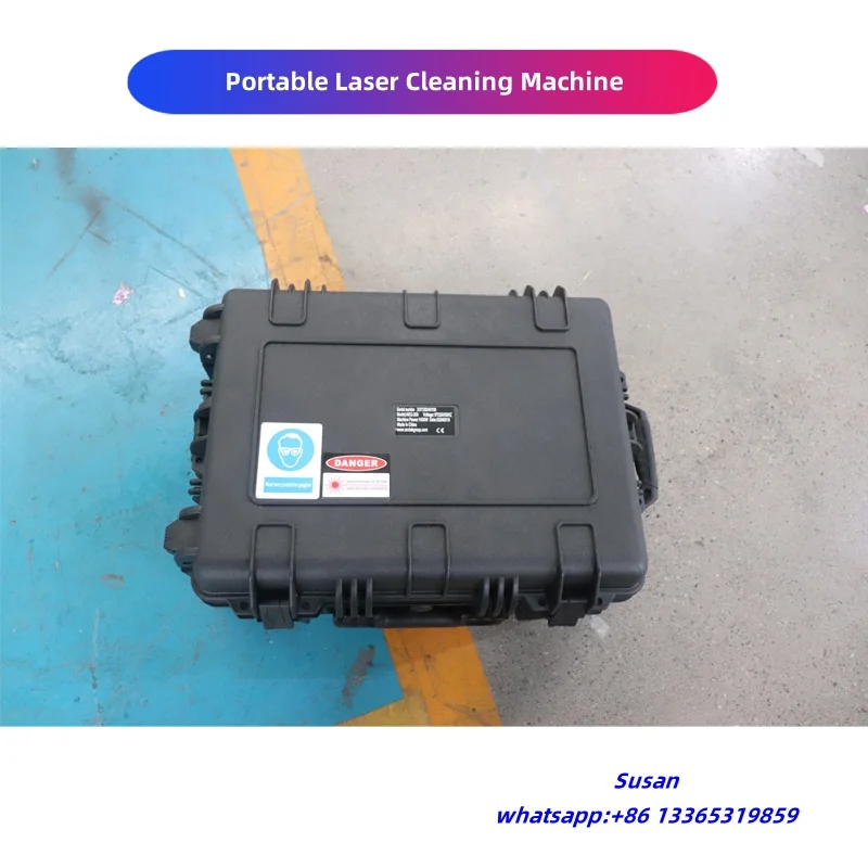 Portable Laser Cleaning Machine Laser Cleaner 300W Laser Metal Cleaner Suitcase Laser Cleaning Machine