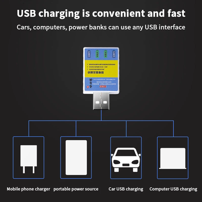 Float Rechargeable Battery CR425 USB Charger Charge Accessories Fishing Swimsuit Fishing Alarm Bite IndicatorUniversal Box - view 4