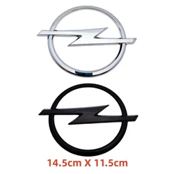1pcs 3D 145mm  ABS Car Front Grille Hood Bonnet Emblem Rear Trunk Bumper Badge Logo Car Stickers Styling Accessories for Opel