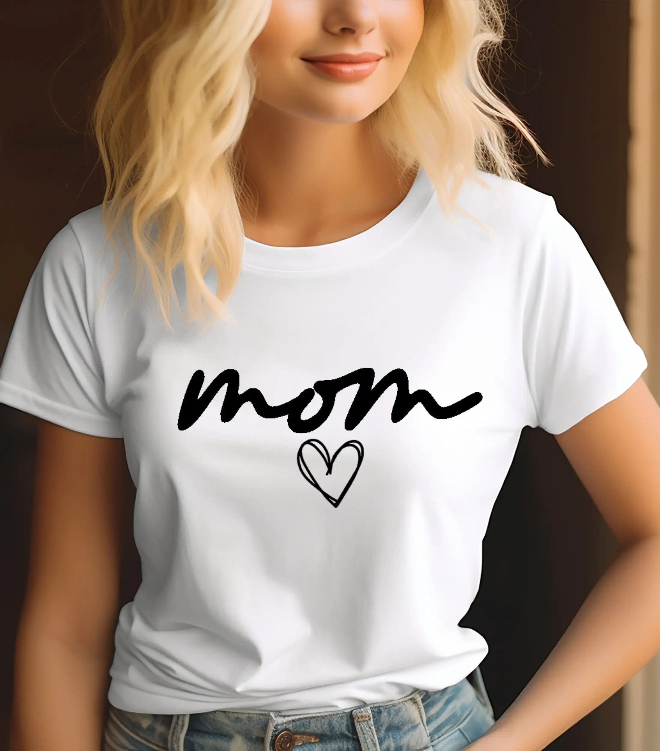 Mother S Day New Mom Sweat T Shirt Neutral Mama Life Mothers For Her Motherhood 90S Retro