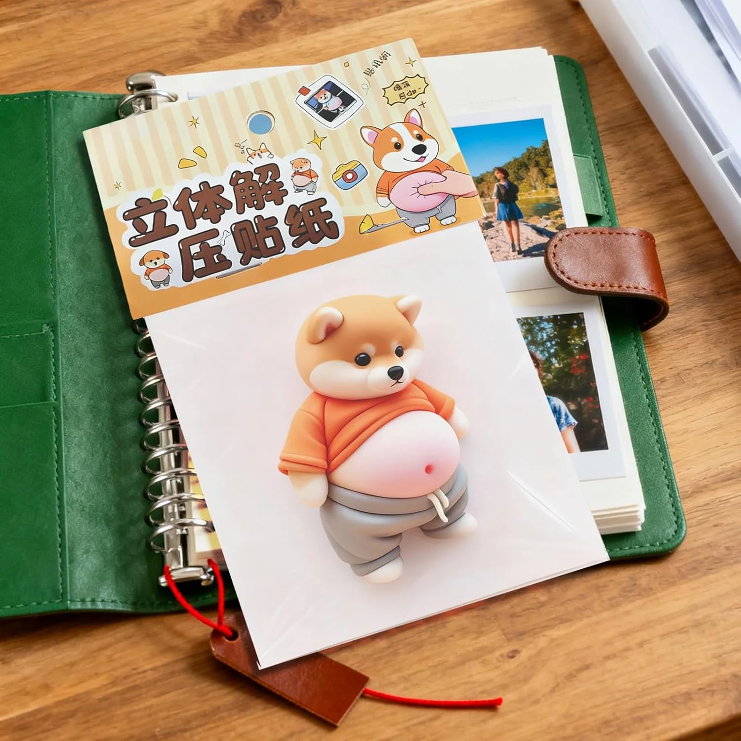Cartoon 3D Dog Belly Sticker Scrapbooking DIY Scrapbook Journaling Stationery Diary Decor School Stickers Party Favors Gifts view 3