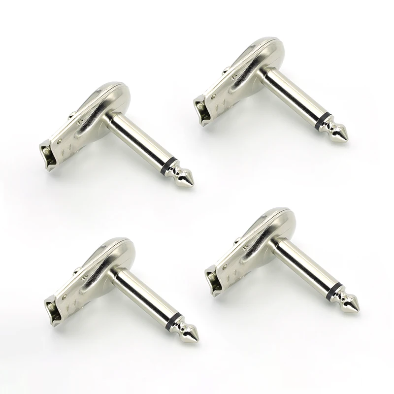 Wysokiej jakości 4-10 sztuk 1/4 "6,35 mm głośnik mono kątowy gitarowy wtyczka gramofonowa złącze naleśnikowe ﻿ — zdjęcie 3