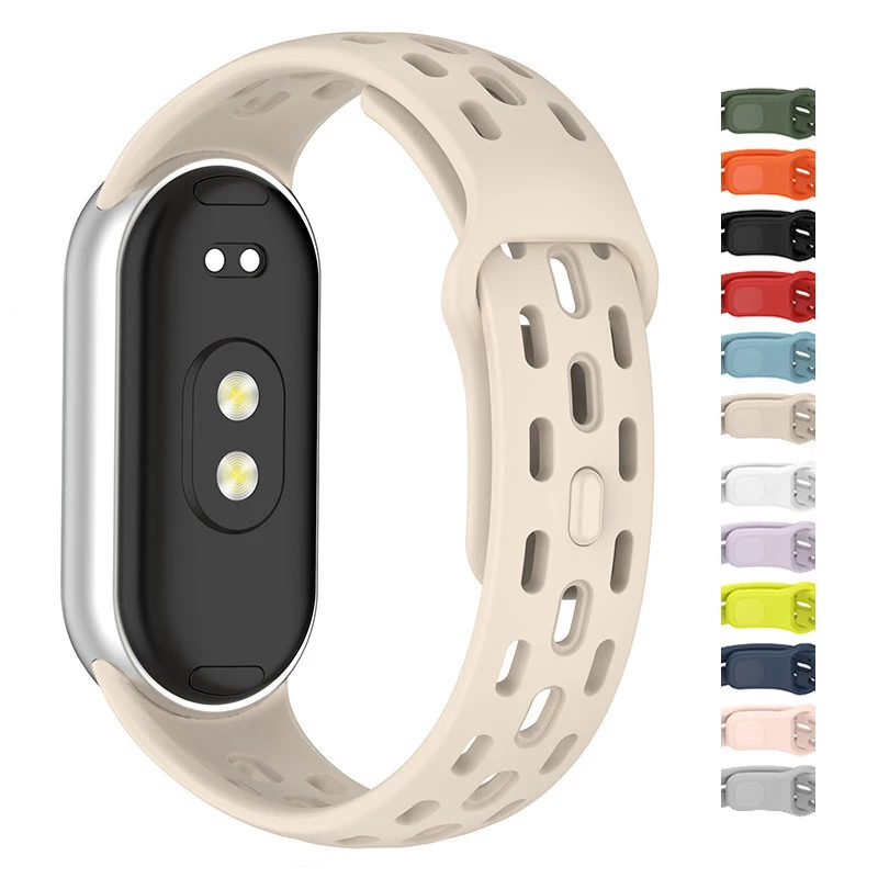 Silicone Strap+Case for Xiaomi Mi Band 10 9 8 Strap NFC Sport Rubber Belt Bracelet Correa Xiaomi Smart Band 9 8 10 Accessories